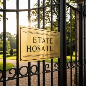 Estate House Name Plaque